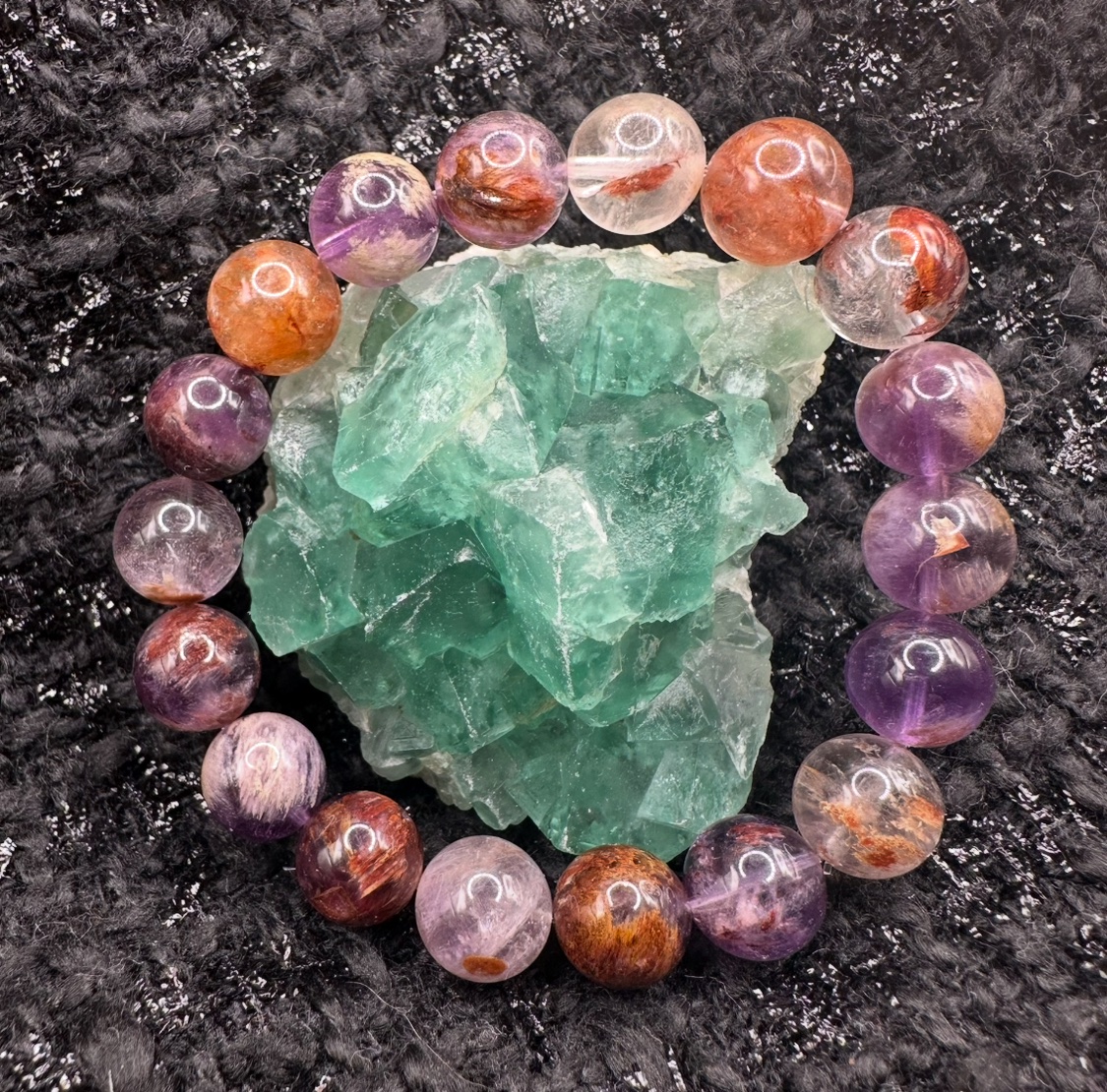 天然極品極光23（Auralite 23） 串集合23 種礦物質的神奇聊癒力=宇宙最強療癒水晶⚠️標價為澳幣AUD