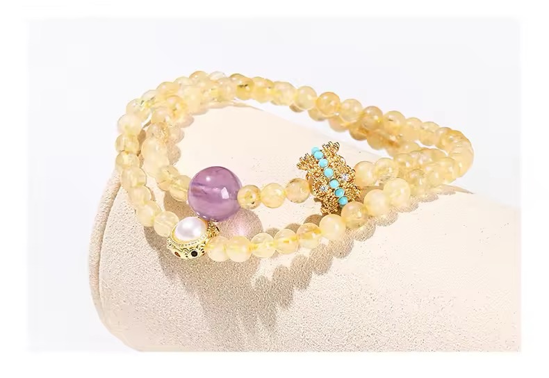 「新年限量、僅此一條」金玉滿堂🧧富貴逼人 黃水晶提升財運、事業運、人緣、勇氣自信、腸胃健康 手鏈