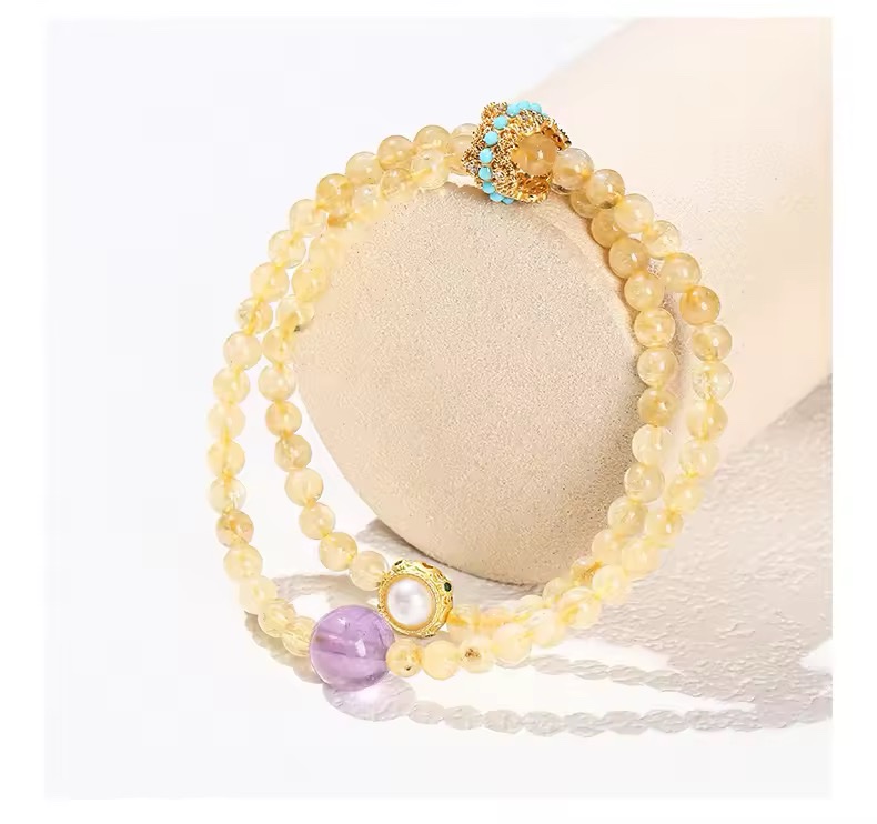 「新年限量、僅此一條」金玉滿堂🧧富貴逼人 黃水晶提升財運、事業運、人緣、勇氣自信、腸胃健康 手鏈