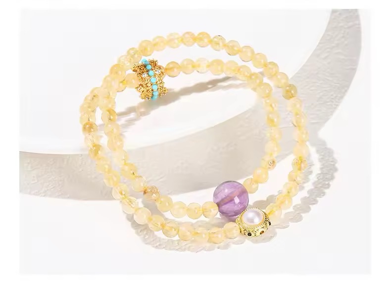 「新年限量、僅此一條」金玉滿堂🧧富貴逼人 黃水晶提升財運、事業運、人緣、勇氣自信、腸胃健康 手鏈