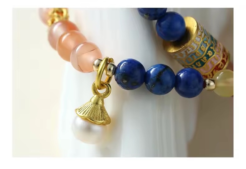 「新年限量、僅此一條」五福臨門🌟青金石召喚好運、事事順心、去除霉運、防小人 手鏈