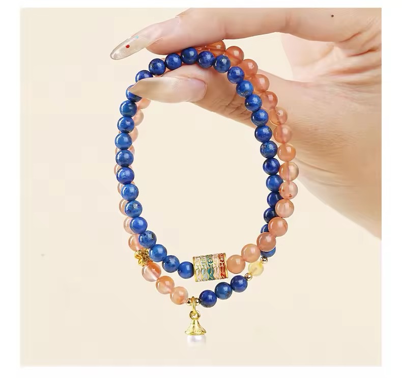 「新年限量、僅此一條」五福臨門🌟青金石召喚好運、事事順心、去除霉運、防小人 手鏈