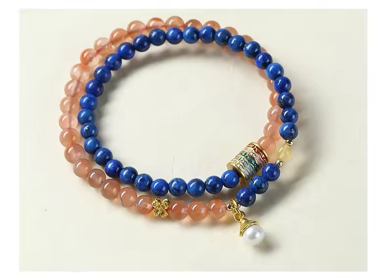 「新年限量、僅此一條」五福臨門🌟青金石召喚好運、事事順心、去除霉運、防小人 手鏈