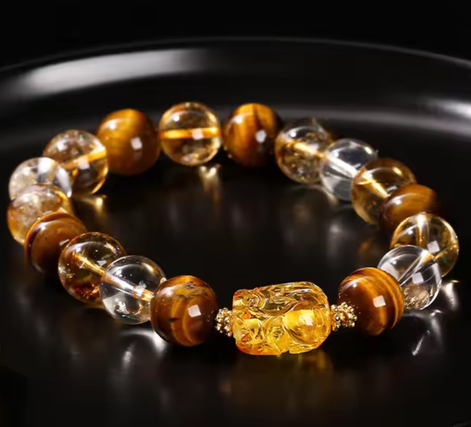 「新年限量、僅此一條」名利雙收💰黃塔晶吞金獸手鏈 提升財運、官運、事業運、腸胃健康、勇氣自信人緣