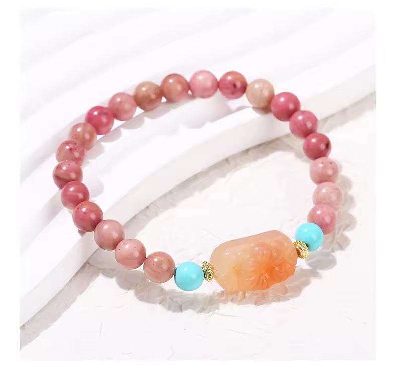 「新年限量、僅此一條」印加玫瑰🌹美容養顏、平衡荷爾蒙、提升女性魅力、吸引好桃花、金桃花 手鏈