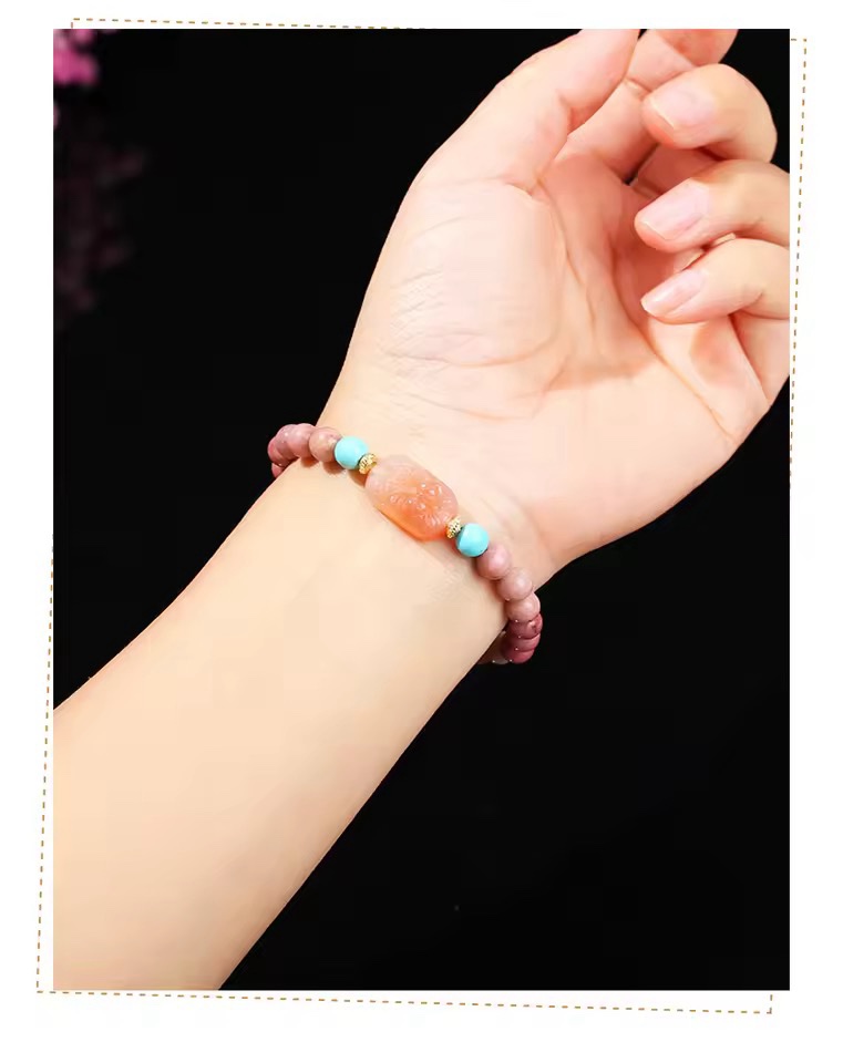 「新年限量、僅此一條」印加玫瑰🌹美容養顏、平衡荷爾蒙、提升女性魅力、吸引好桃花、金桃花 手鏈