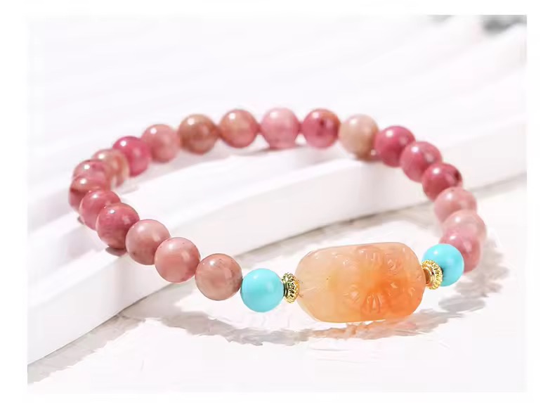 「新年限量、僅此一條」印加玫瑰🌹美容養顏、平衡荷爾蒙、提升女性魅力、吸引好桃花、金桃花 手鏈