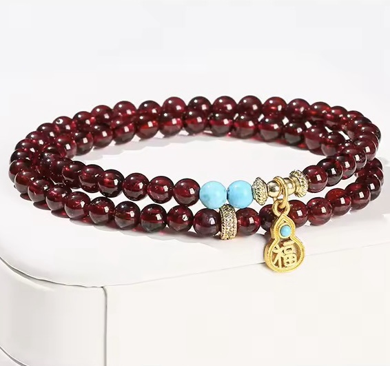 「新年限量、僅此一條」福壽安康🧘後黑魔法時期必備！全方位修復身心靈健康，讓你活力滿滿、氣血充盈 石榴石手鏈⚠️標價為AUD澳幣
