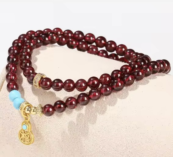 「新年限量、僅此一條」福壽安康🧘後黑魔法時期必備！全方位修復身心靈健康，讓你活力滿滿、氣血充盈 石榴石手鏈⚠️標價為AUD澳幣