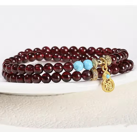 「新年限量、僅此一條」福壽安康🧘後黑魔法時期必備！全方位修復身心靈健康，讓你活力滿滿、氣血充盈 石榴石手鏈⚠️標價為AUD澳幣