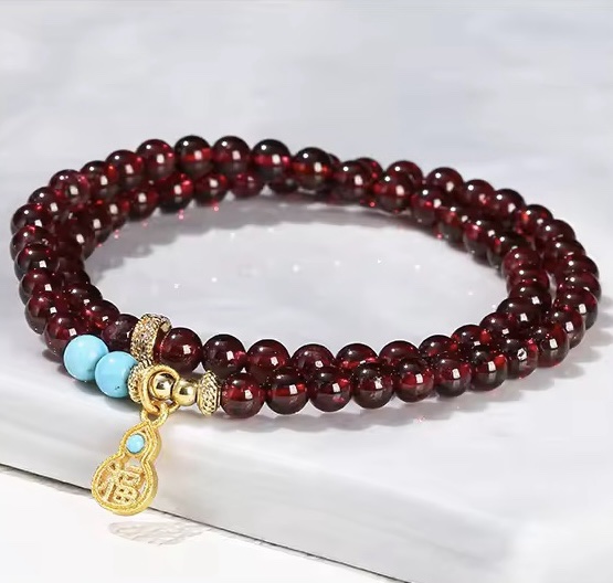 「新年限量、僅此一條」福壽安康🧘後黑魔法時期必備！全方位修復身心靈健康，讓你活力滿滿、氣血充盈 石榴石手鏈⚠️標價為AUD澳幣