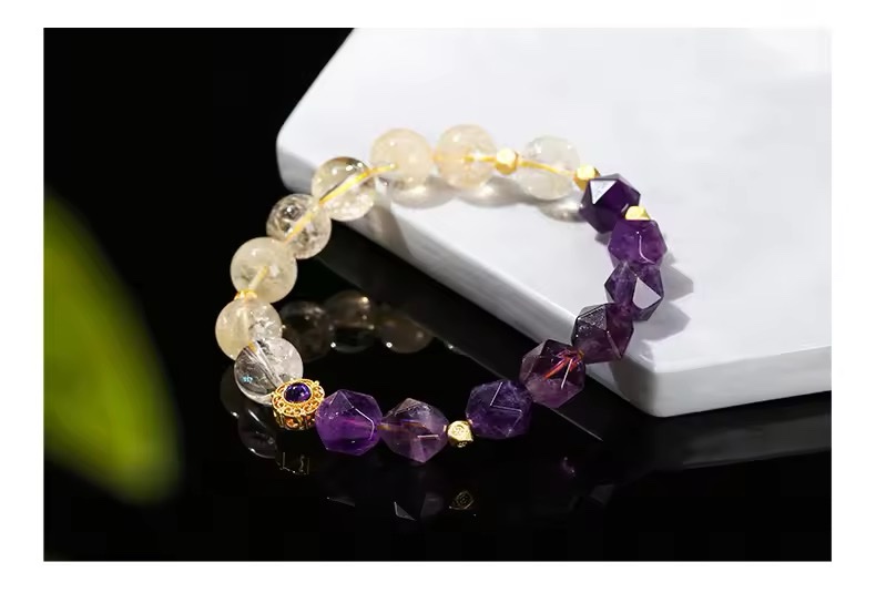 img_7154-2 「新年限量、僅此一條」紫氣東來🧧富貴雙全 紫水晶 黃水晶手鏈 提升財運、事業運、官運、人緣、慧眼識人、防小人、增強勇氣自信和腸胃健康⚠️標價為AUD澳幣