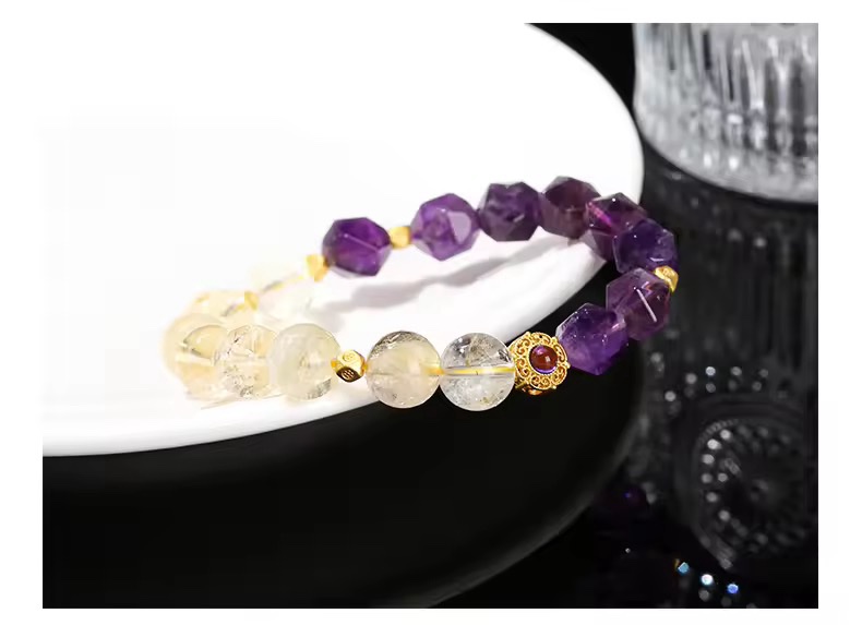 img_7157-2 「新年限量、僅此一條」紫氣東來🧧富貴雙全 紫水晶 黃水晶手鏈 提升財運、事業運、官運、人緣、慧眼識人、防小人、增強勇氣自信和腸胃健康⚠️標價為AUD澳幣