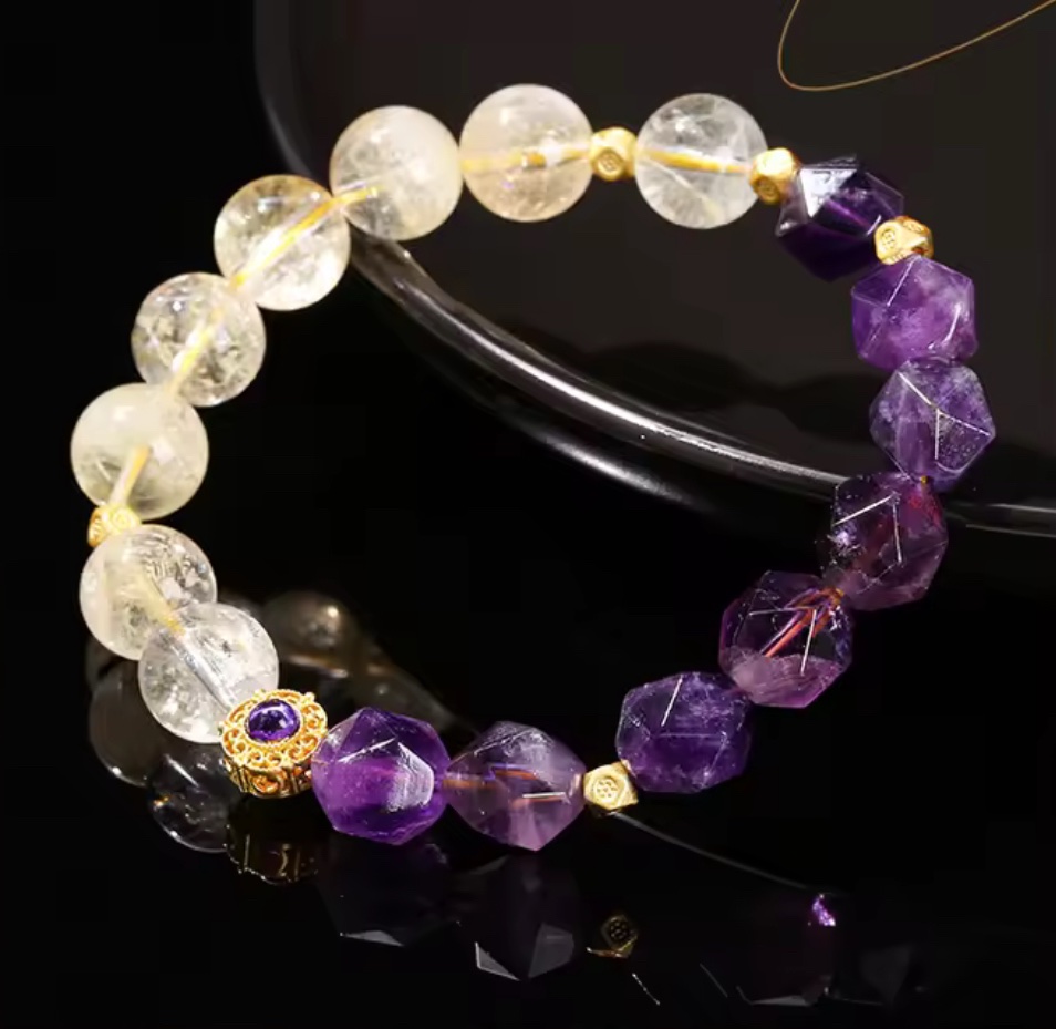 img_7162-2 「新年限量、僅此一條」紫氣東來🧧富貴雙全 紫水晶 黃水晶手鏈 提升財運、事業運、官運、人緣、慧眼識人、防小人、增強勇氣自信和腸胃健康⚠️標價為AUD澳幣