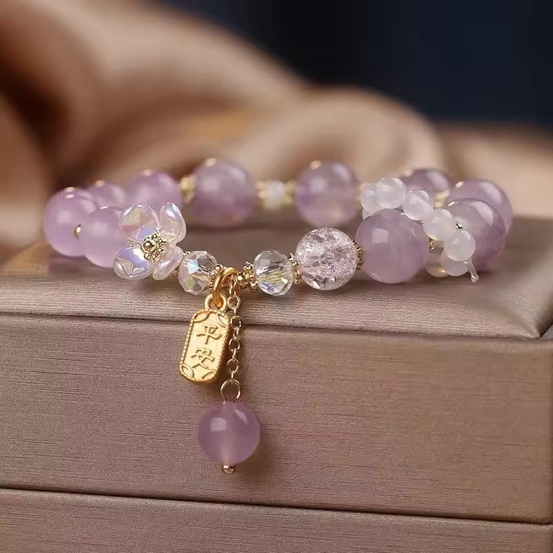 「新年限量、僅此一條」平安喜樂 花開富貴 冰糖瑪瑙手鏈