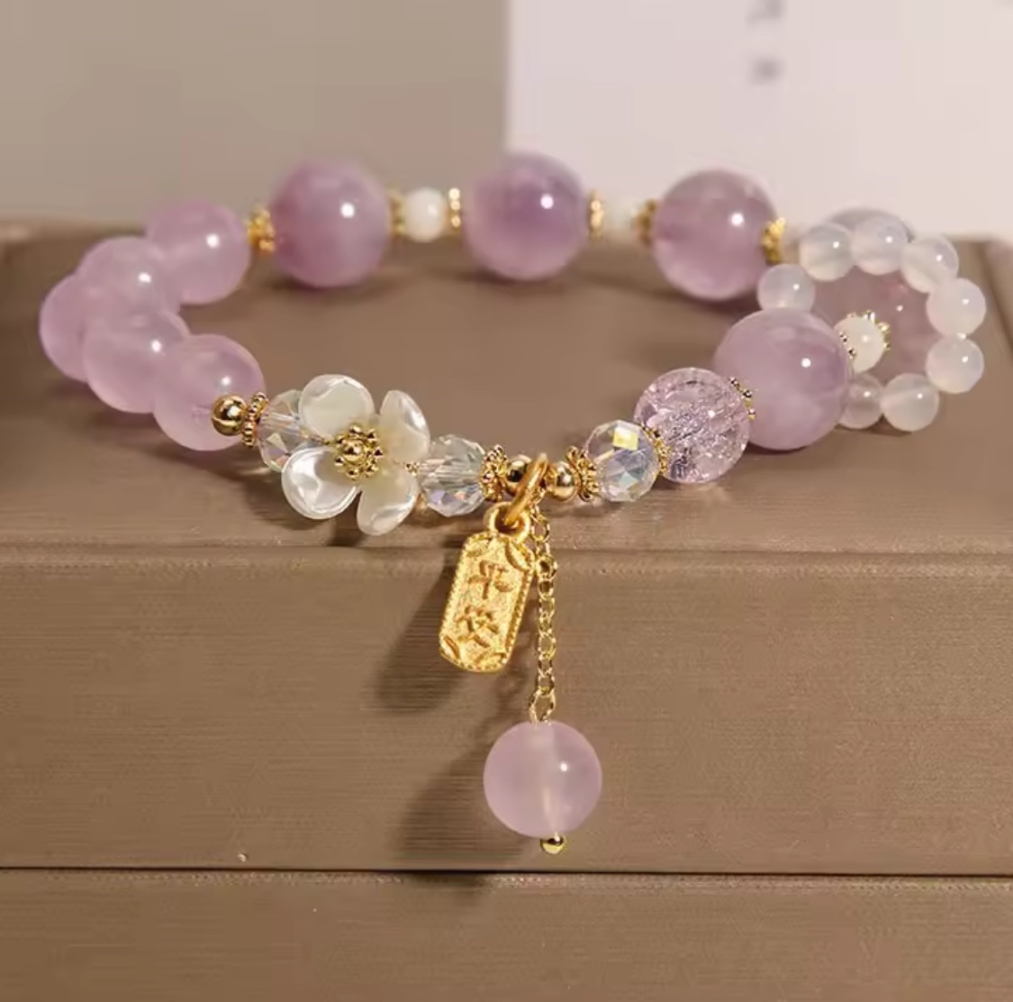 「新年限量、僅此一條」平安喜樂 花開富貴 冰糖瑪瑙手鏈