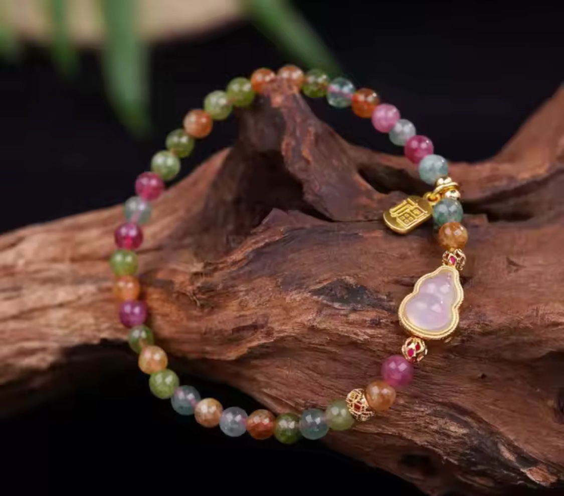 「新年限量、僅此一條」平安富貴 碧璽手鏈 驅邪避凶、招財守財