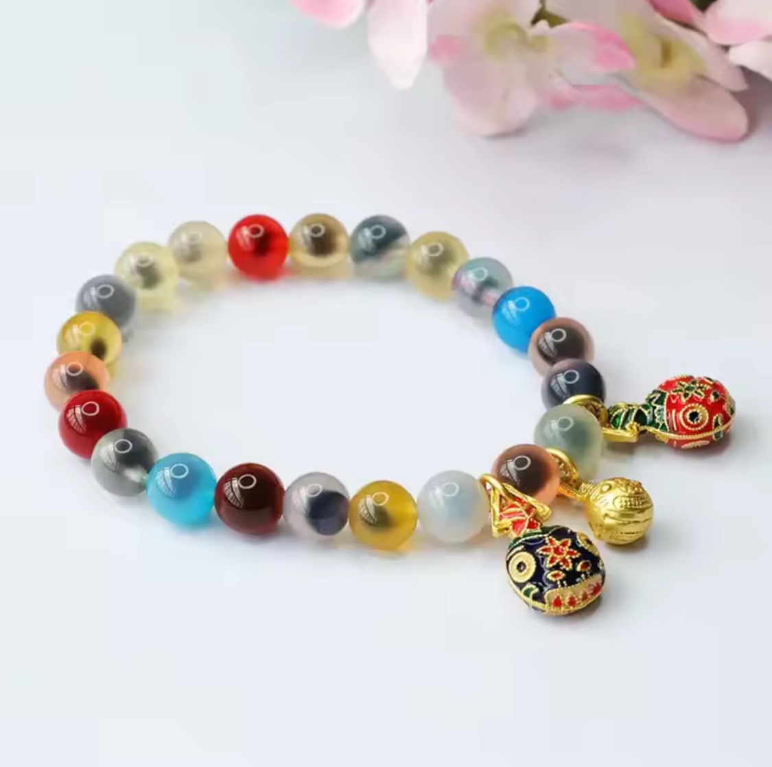 「新年限量、僅此一條」福祿壽全家福🧧糖心瑪瑙手鏈