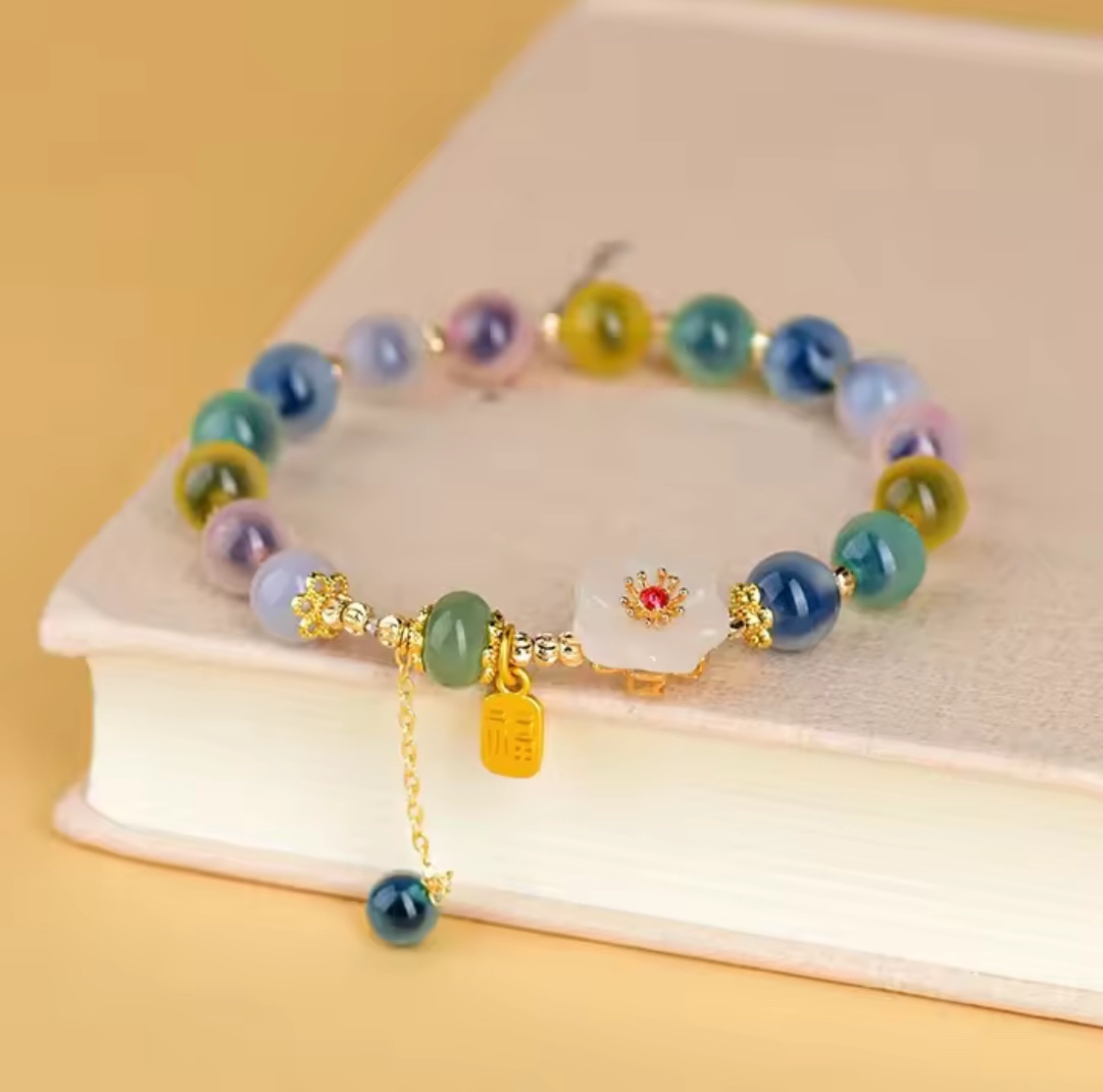 「新年限量、僅此一條」糖心瑪瑙🌸金桃花、好桃花手鏈 提升魅力、桃花運 助你高質量脫單！