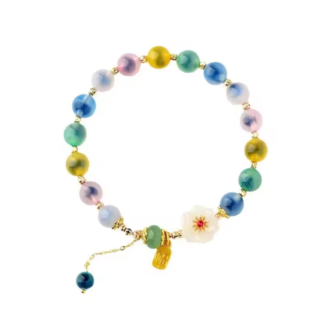 「新年限量、僅此一條」糖心瑪瑙🌸金桃花、好桃花手鏈 提升魅力、桃花運 助你高質量脫單！