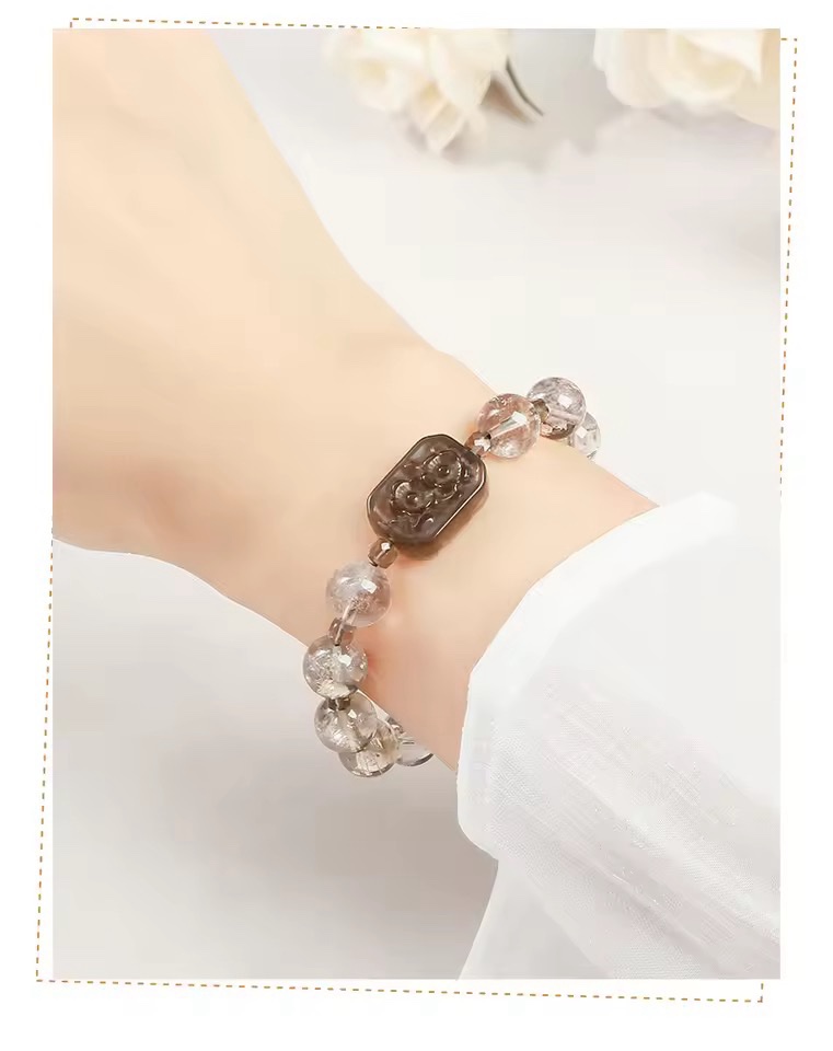 img_7099-3 富貴花開🌸茶晶驅邪避凶、驅除霉運、防小人、護身符🪬手鏈⚠️標價為AUD澳幣