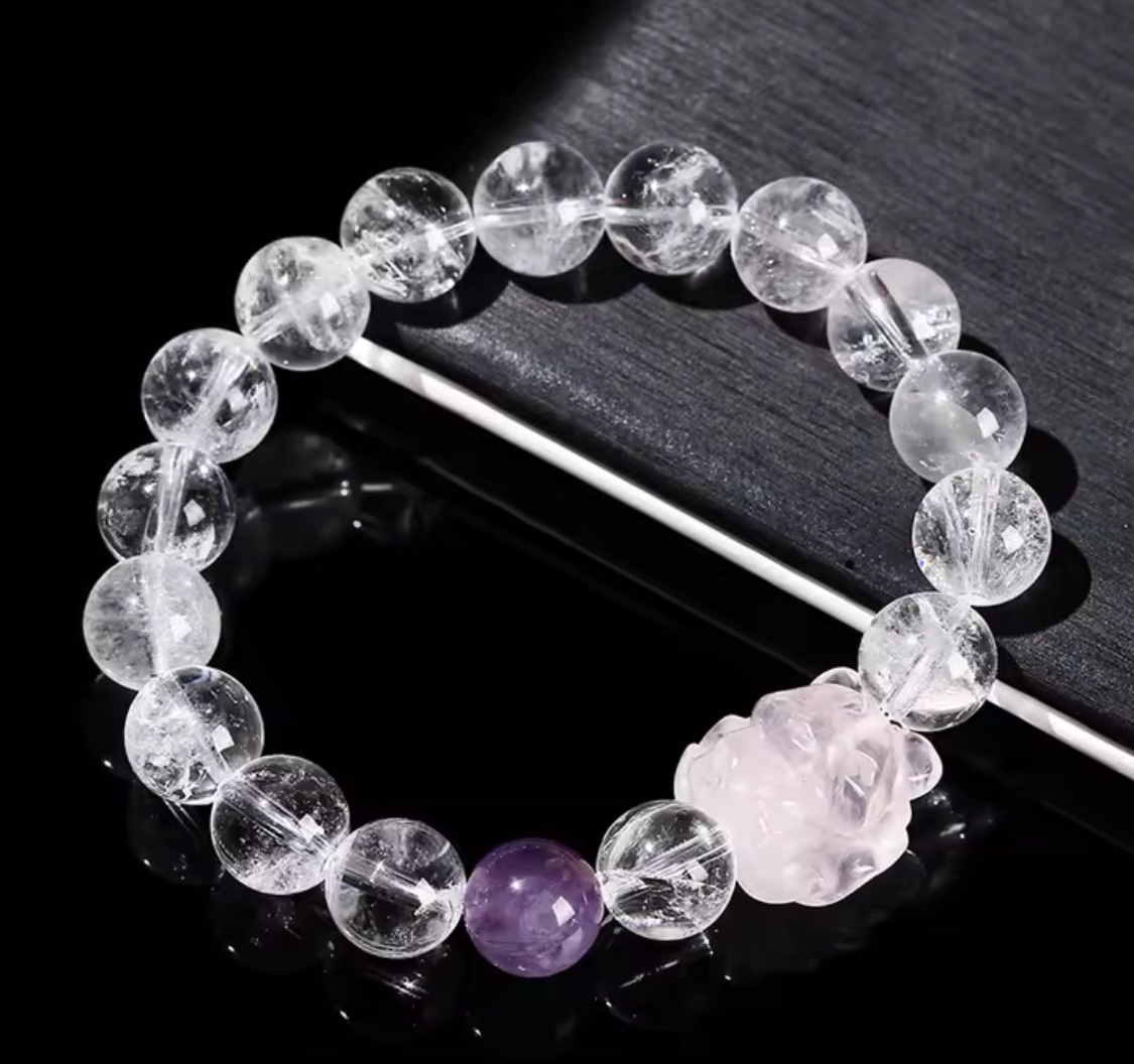 「Q札特的祝福」超強淨化一切霉運、晦氣、全面提升你的運氣！防小人、助眠、招財聚財防漏財💰白幽靈手鏈⚠️標價為AUD澳幣